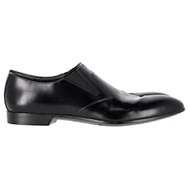 Prada-Prada Dress Loafers in Black calf leather Leather-Black