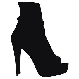 Botines peep toe Miu Miu en ante negro Negro