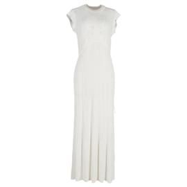 Chloé-Chloe Knit Maxi Dress in White Acetate Jacquard -White