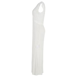 Chloé-Vestido Maxi Chloe Knit em Jacquard de Acetato Branco-Branco
