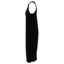 The row-The Row One Shoulder Dress in Navy Blue Wool-Navy blue
