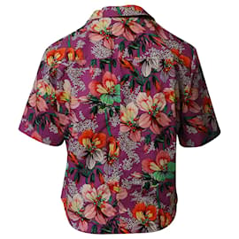 Isabel Marant-Isabel Marant Chemise nouée à la taille à imprimé floral Nelia en coton multicolore-Autre