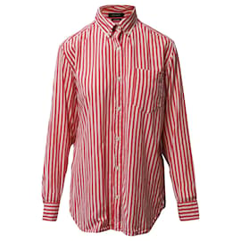 Isabel Marant-Camisa Isabel Marant de manga larga con botones en algodón estampado rojo-Otro
