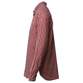 Isabel Marant-Camisa Isabel Marant de manga comprida com botões em algodão estampado vermelho-Outro