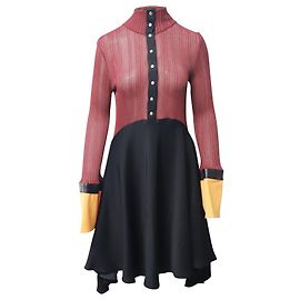 Robe Ellery Concourse à manches tulipes en polyester multicolore Autre Imprimé python
