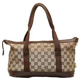 Gucci-Sac à main en toile Gucci GG Sac à main en toile 92734 en bon état-Autre