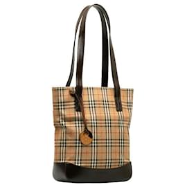 Burberry-Haymarket Check Handbag-Other