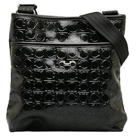 Salvatore Ferragamo-Leather Gancini Crossbody Bag-Other