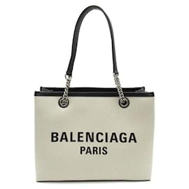 Balenciaga-Canvas-Einkaufstasche mit Logo 7599732AAOK9260-Andere