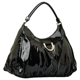 Gucci-Patent Leather Abbey D Ring Shoulder Bag  189833-Other