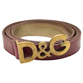 Dolce & Gabbana-Belts-Dark red