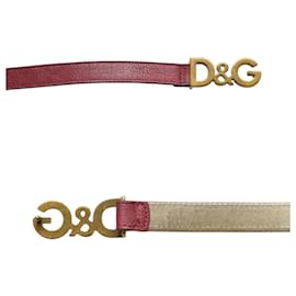 Dolce & Gabbana-Cinturones-Burdeos