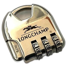 Lucchetto Longchamp Charm per Borsa Argento Acciaio Argento