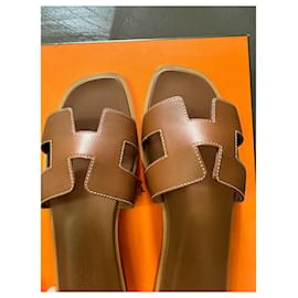 Hermès-Hermes now sandal size 34-Brown
