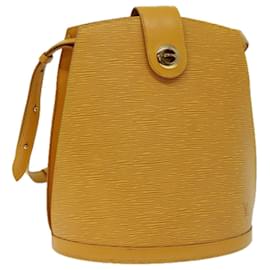 Louis Vuitton-LOUIS VUITTON Epi Cluny Shoulder Bag Yellow M52259 LV Auth 67638-Yellow
