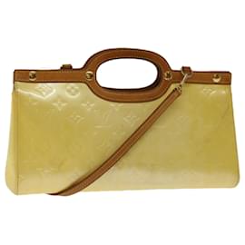 Louis Vuitton-LOUIS VUITTON Monogram Vernis Roxbury Drive Hand Bag Perle M91374 LV Auth ep3547-Other
