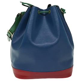 Louis Vuitton-LOUIS VUITTON Epi Toriko cor Noe Bolsa de Ombro Vermelho Azul Verde M44084 auth 68382-Vermelho,Azul,Verde