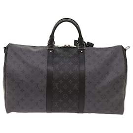 Louis Vuitton-LOUIS VUITTON Eclipse Reverse Keepall Bandouliere 50 Bag M45392 LV Auth 68414A-Other