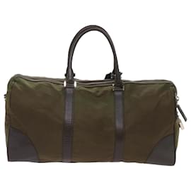 Prada-PRADA Boston Tasche aus Nylon 2weg Green Auth ac2785-Grün