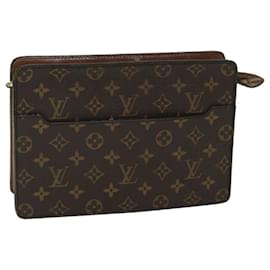 Louis Vuitton-Bolso de mano con monograma Pochette Homme de LOUIS VUITTON M51795 LV Auth 67720-Monograma