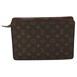 Louis Vuitton-Bolso de mano con monograma Pochette Homme de LOUIS VUITTON M51795 LV Auth 67720-Monograma