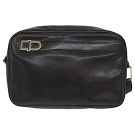 Christian Dior-Christian Dior Shoulder Bag Leather Black Auth 68230-Black
