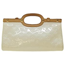 Louis Vuitton-LOUIS VUITTON Borsa a mano Vernis Roxbury Drive con monogramma Perle M91374 LV Aut 67760-Altro