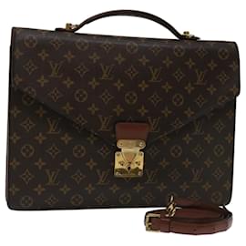 Louis Vuitton-LOUIS VUITTON Monogram Porte Documents Bandouliere Bag M53338 LV Auth 67905-Monogram