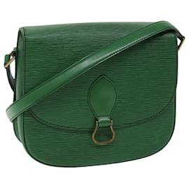 Louis Vuitton-LOUIS VUITTON Epi Saint Cloud GM Shoulder Bag Green M52194 LV Auth 68316-Green