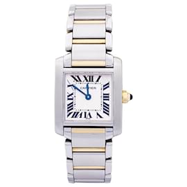 Cartier-Cartier watch, "French Tank", Gold and Steel.-Other