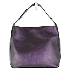 Lancel-Leather shoulder bag-Purple