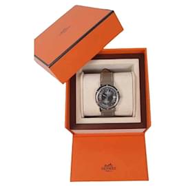 Hermès-Reloj Clipper beige-Beige