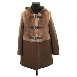Sandro-Wool coat-Brown