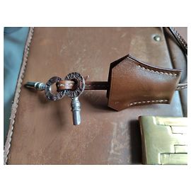 Autre Marque VALISE HERMÈS VINTAGE A DÉCOR DE H Beige