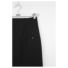 Jean Paul Gaultier-falda de lana-Negro