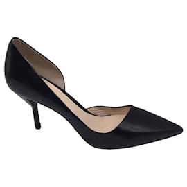 Autre Marque-3.1 Zapatos de tacón Kiddie D'Orsay de cuero negro Phillip Lim-Negro