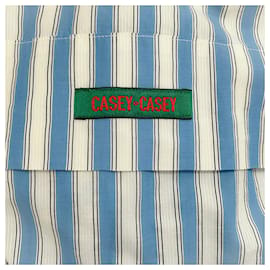 Autre Marque-Casey Casey Azul / Vestido Camisa Branca Listrada Larga-Azul