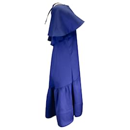 Autre Marque-Vestido con vuelo y espalda abierta en azul Kalita-Azul