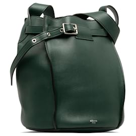 Céline-Green Celine Big Bag Bucket-Green
