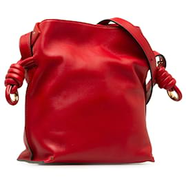 Loewe-Kleine rote Umhängetasche mit Flamenco-Knoten von Loewe-Rot