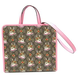 Gucci-Bolsa Multicolor Gucci Yuko Higuchi GG Supreme Floral Rabbit-Multicor