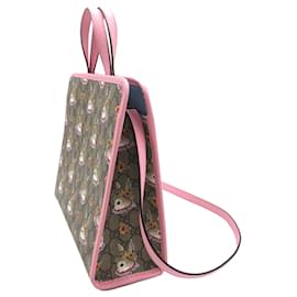 Gucci-Bolso satchel multicolor con diseño de conejo floral Gucci Yuko Higuchi GG Supreme-Multicolor
