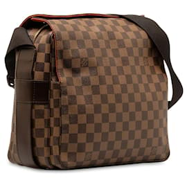 Louis Vuitton-Brown Louis Vuitton Damier Ebene Naviglio Crossbody Bag-Brown