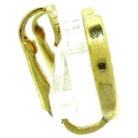 Dior-Boucles d'oreilles clip logo Dior dorées-Doré