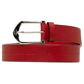 Louis Vuitton-Red Louis Vuitton 2013 Maison Fondee en 1854 belt-Red