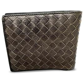 Bottega Veneta-Cartera plegable Bottega Veneta Intrecciato marrón-Castaño