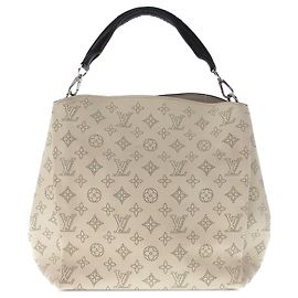 Bolsa Louis Vuitton Mahina Babylone PM bege Bege