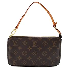 Louis Vuitton-Bolso de hombro Louis Vuitton Monogram Pochette Accessoires marrón-Castaño