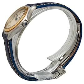 Cartier-Reloj Cougar plateado de cuarzo y acero inoxidable Cartier-Plata