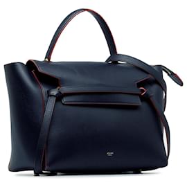 Céline-Bolso satchel mini con cinturón Celine en azul-Azul